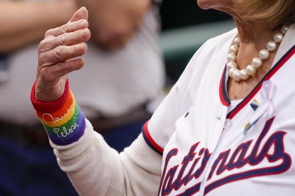 Pelosi throws first pitch during Nationals' LGBTQ Pride event - POLITICO