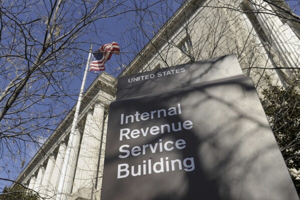 This March 22, 2013, file photo shows the exterior of the Internal Revenue Service building in Washington. (AP Photo/Susan Walsh, File)