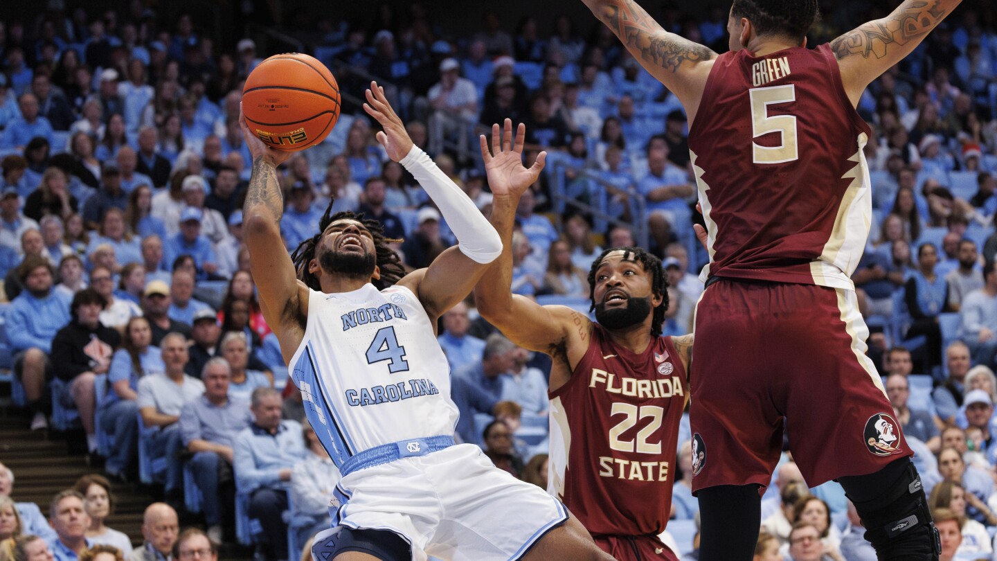 No. 17 UNC uses 22-point run to erase 14-point hole and beat Florida State 78-70