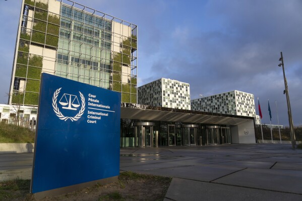 FILE - Exterior view of the International Criminal Court in The Hague, Netherlands, Tuesday, Dec. 6, 2022. Israeli officials sound increasingly concerned that the International Criminal Court could issue arrest warrants for the country's leaders more than six months into the Israel-Hamas war. (AP Photo/Peter Dejong, File)