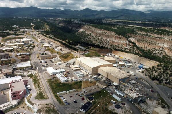 FILE - This undated file photo shows the Los Alamos National Laboratory in Los Alamos, N.M. The U.S. agency in charge of jumpstarting the production of key components for the nation's nuclear arsenal is falling short when it comes to having a comprehensive schedule for the multibillion-dollar project. The Government Accountability Office said in a report released Thursday, Jan. 12, 2023, that plans by the National Nuclear Security Administration for reestablishing plutonium pit production do not follow best practices and run the risk of delays and cost overruns. (The Albuquerque Journal via AP, File)