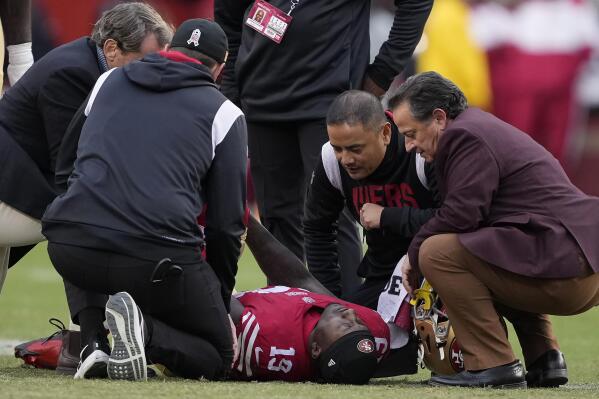 Deebo Samuel injury: 49ers WR suffers dealing with cramps in Week 11 -  DraftKings Network