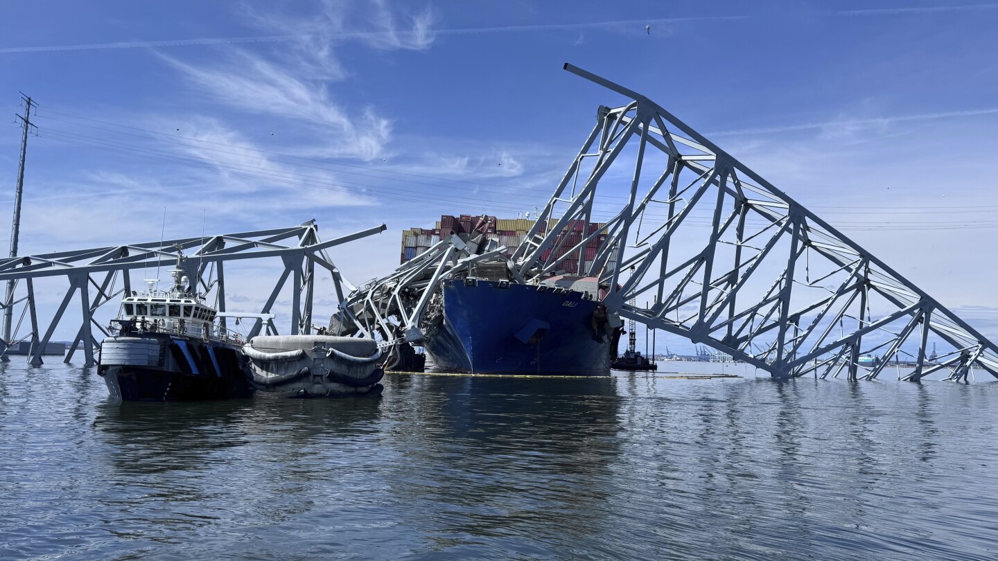 Ponte di Baltimora: è in preparazione un canale sostitutivo nel luogo del crollo