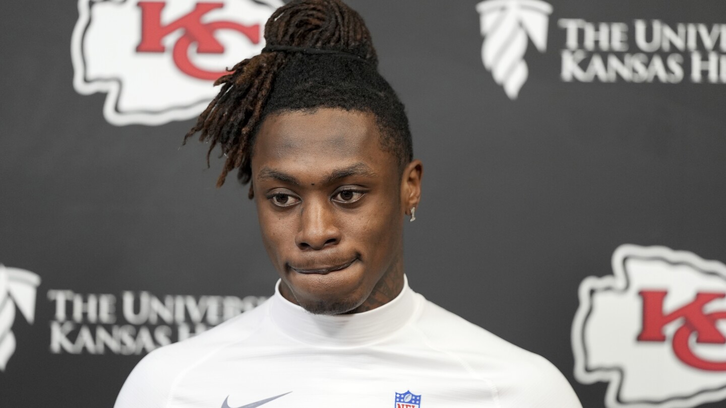 Chiefs receiver Xavier Worthy is arrested in Texas on a family violence assault charge