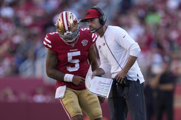 Who is the San Francisco 49ers' starting QB vs. the Seahawks tonight?