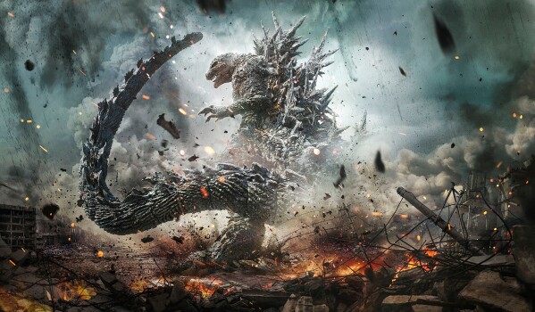 This image released by Toho International shows a scene from "Godzilla Minus One." (Toho via AP)