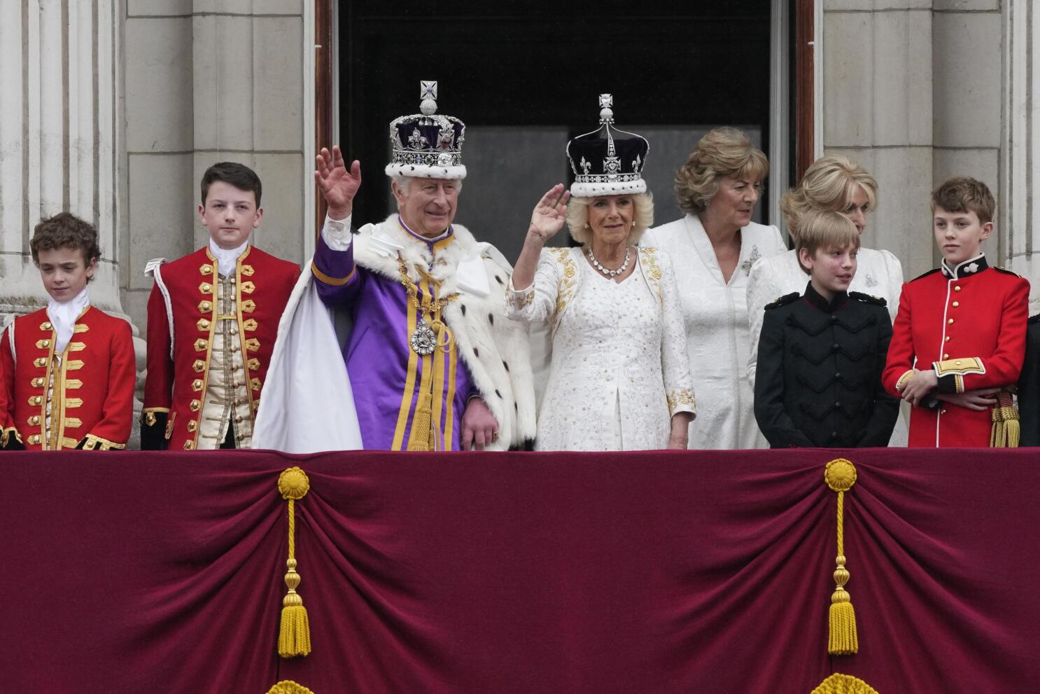 King Charles III and the Queen Consort arrive for their visit to