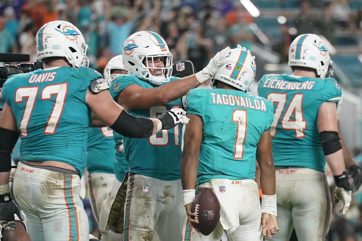 Miami Dolphins score 70 points and take a knee rather than take a shot at  NFL scoring mark