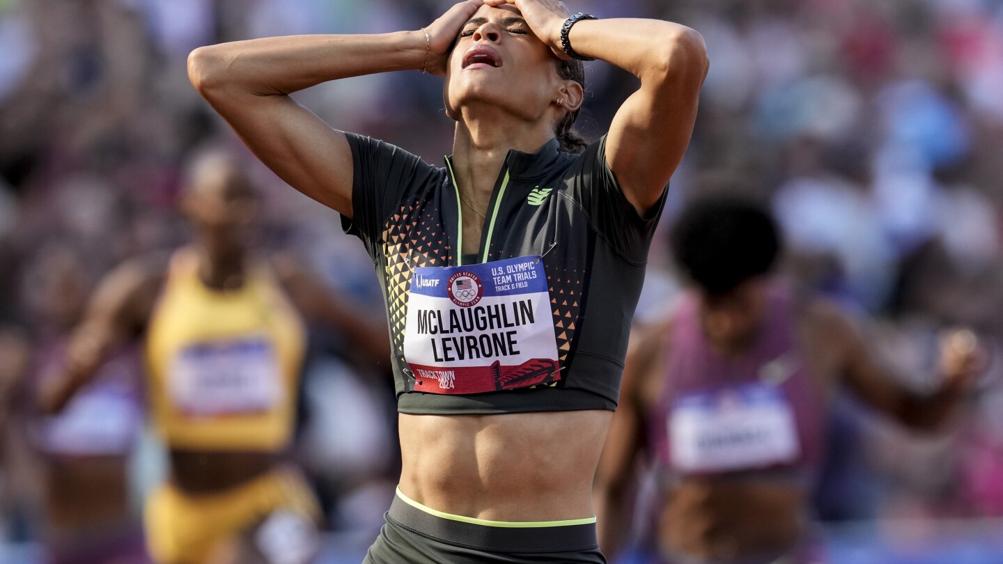McLaughlin-Levrone breaks 400m hurdles world record at Olympic trials