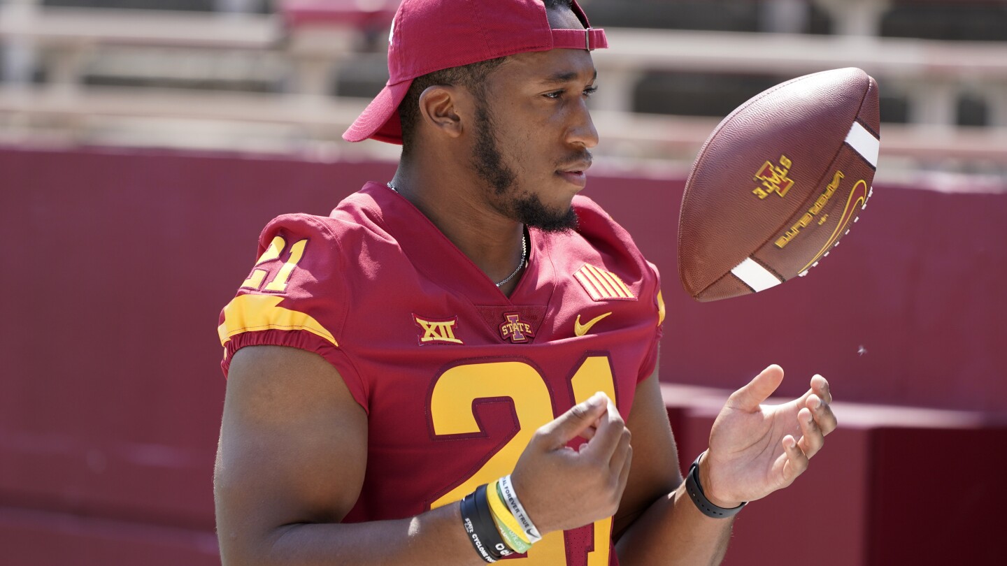Iowa State's Jirehl Brock, among football players charged in gambling  sting, leaves the program | AP News
