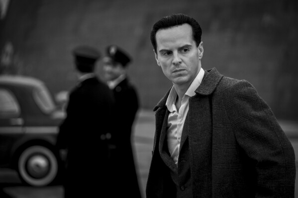 This image released by Netflix shows Andrew Scott as Tom Ripley in a scene from "Ripley." (Netflix via AP)