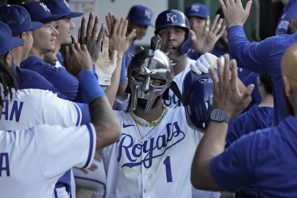 Kansas City Royals' Jackie Bradley Jr. hits a two-run double