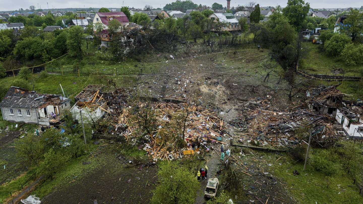 AP PHOTOS: Russia hits Ukraine with the largest drone-and-missile attack of the 3-year war