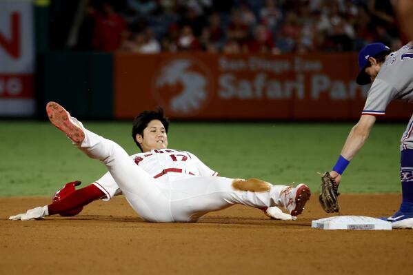 Ohtani hits MLB-high 43rd HR, Suarez CG as Angels beat Texas - The