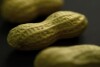 FILE - This Feb. 20, 2015 photo shows an arrangement of peanuts in New York. Xolair, the brand name for the drug omalizumab, used to treat asthma can now be used to help people with food allergies avoid severe reactions, the U.S. Food and Drug Administration said Friday, Feb. 16, 2024. (AP Photo/Patrick Sison, File)