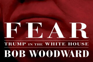 
              This image released by Simon & Schuster shows "Fear: Trump in the White House," by Bob Woodward, available on Sept. 11. (Simon & Schuster via AP)
            
