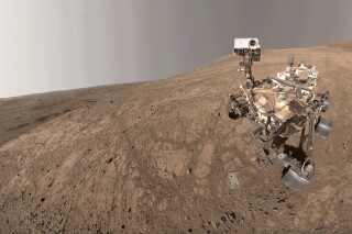 This image provided by NASA shows Perseverance taking a selfie on May 10, 2025. (NASA via AP)