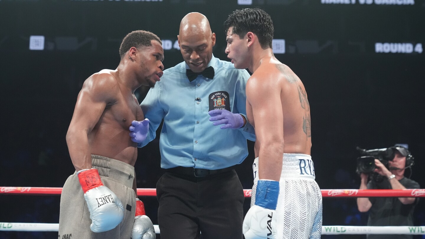 Road to Garcia-Haney rematch runs through Times Square, where both box Friday in famed New York spot