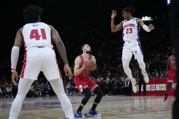 NBA Paris Game 2023: Zach LaVine leads Chicago Bulls to 108-126 victory  over Detroit Pistons