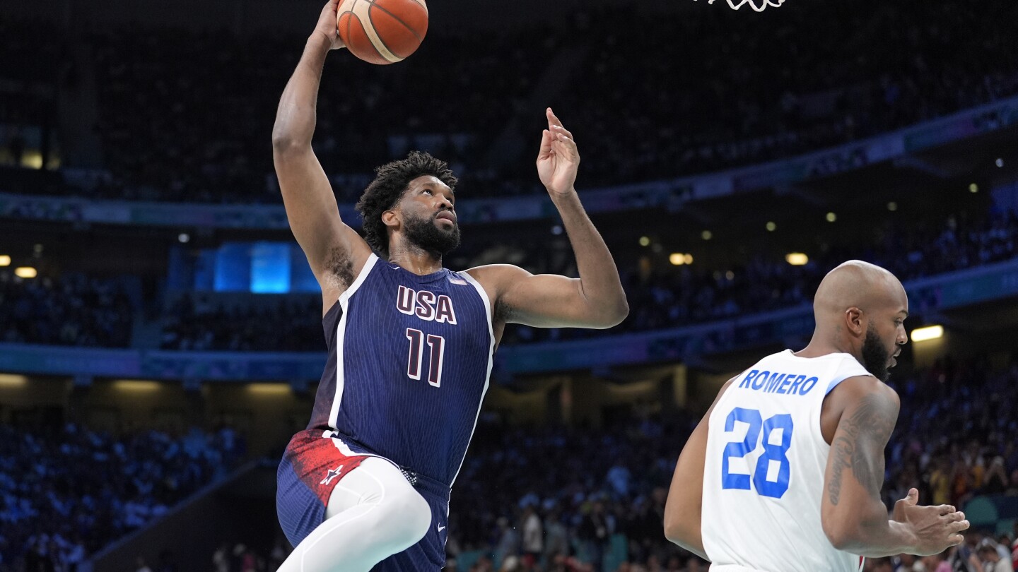US rolls into Olympic quarterfinals as No. 1 seed, top Puerto Rico 104-83 in group finale