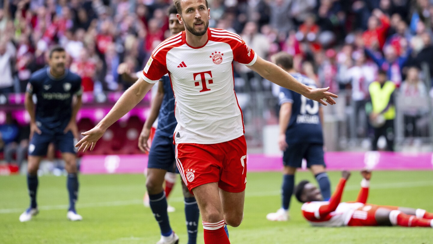Harry Kane erzielte seinen ersten Hattrick in Deutschland, als die Bayern Bochum mit 7:0 besiegten