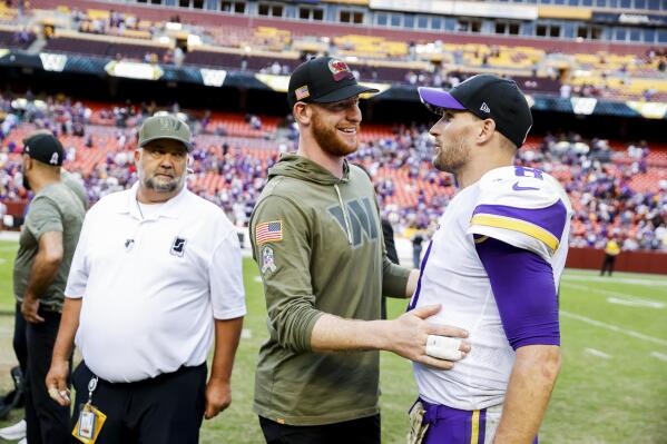 Carson Wentz introduced as Commanders QB - WTOP News