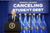 President Joe Biden speaks at a student debt cancellation event at Madison Area Technical College's Truax campus on Monday, April 8, 2024, in Madison, Wis. (AP Photo/Kayla Wolf)