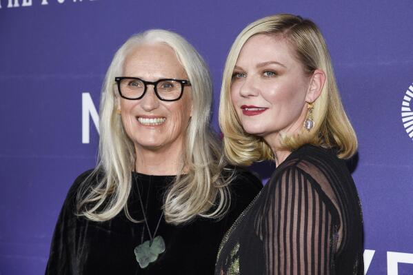 FILE - Director Jane Campion, left, and actress Kirsten Dunst attend a special screening of "The Power of the Dog" during the 59th New York Film Festival on Oct. 1, 2021. . The film, in select theaters Wednesday and on Netflix Dec. 1, may get Dunst her first Oscar nomination for her heartbreaking performance as Rose, a fragile single mother. (Photo by Evan Agostini/Invision/AP, File)