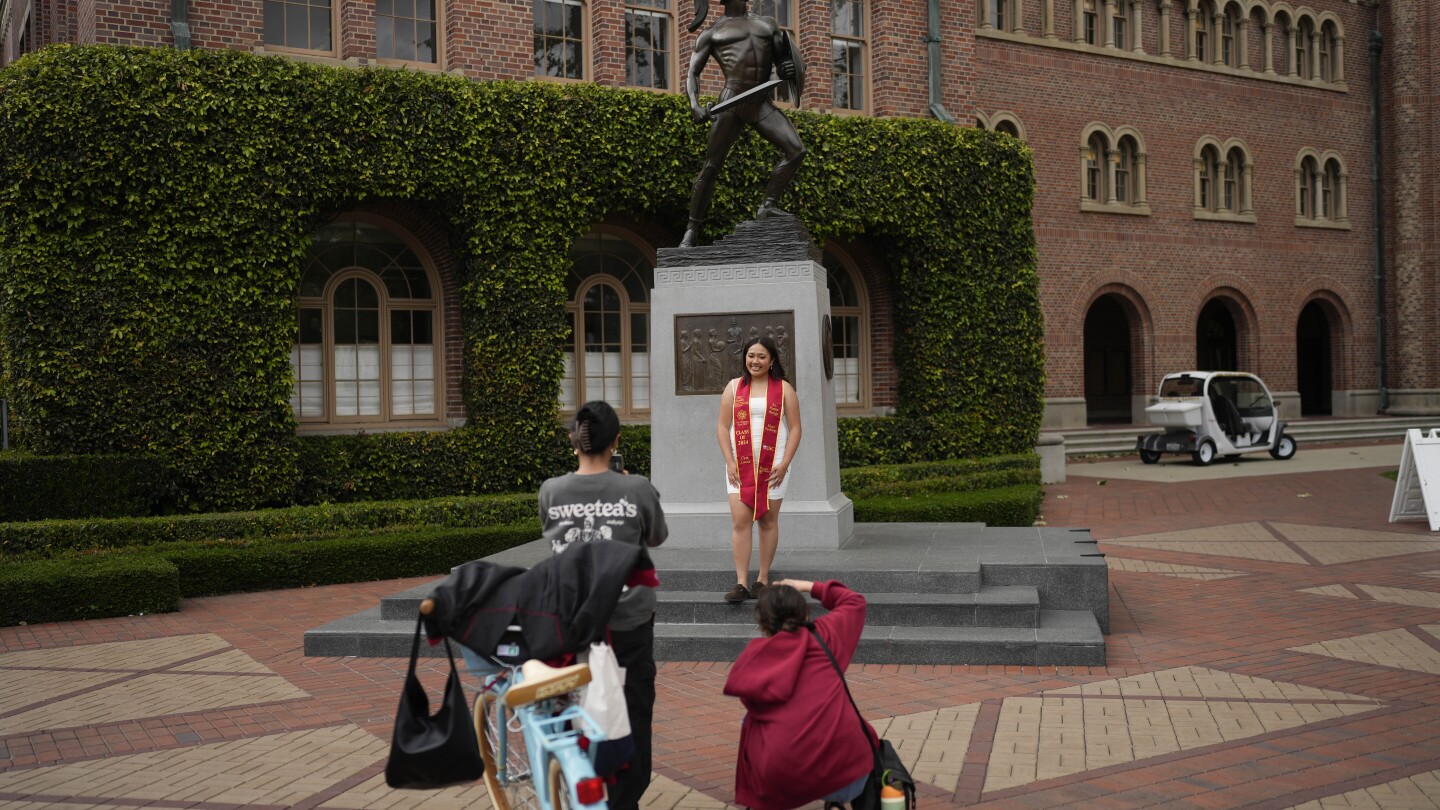 Ходът на USC да отмени започването на фона на протести предизвиква критики от студенти, възпитаници