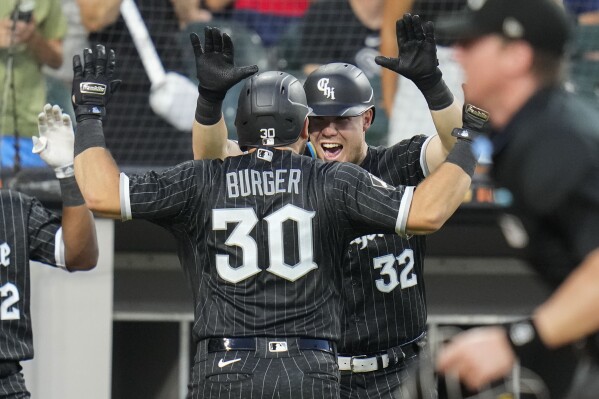 Burger, Sheets go deep again as White Sox top Guardians 7-2