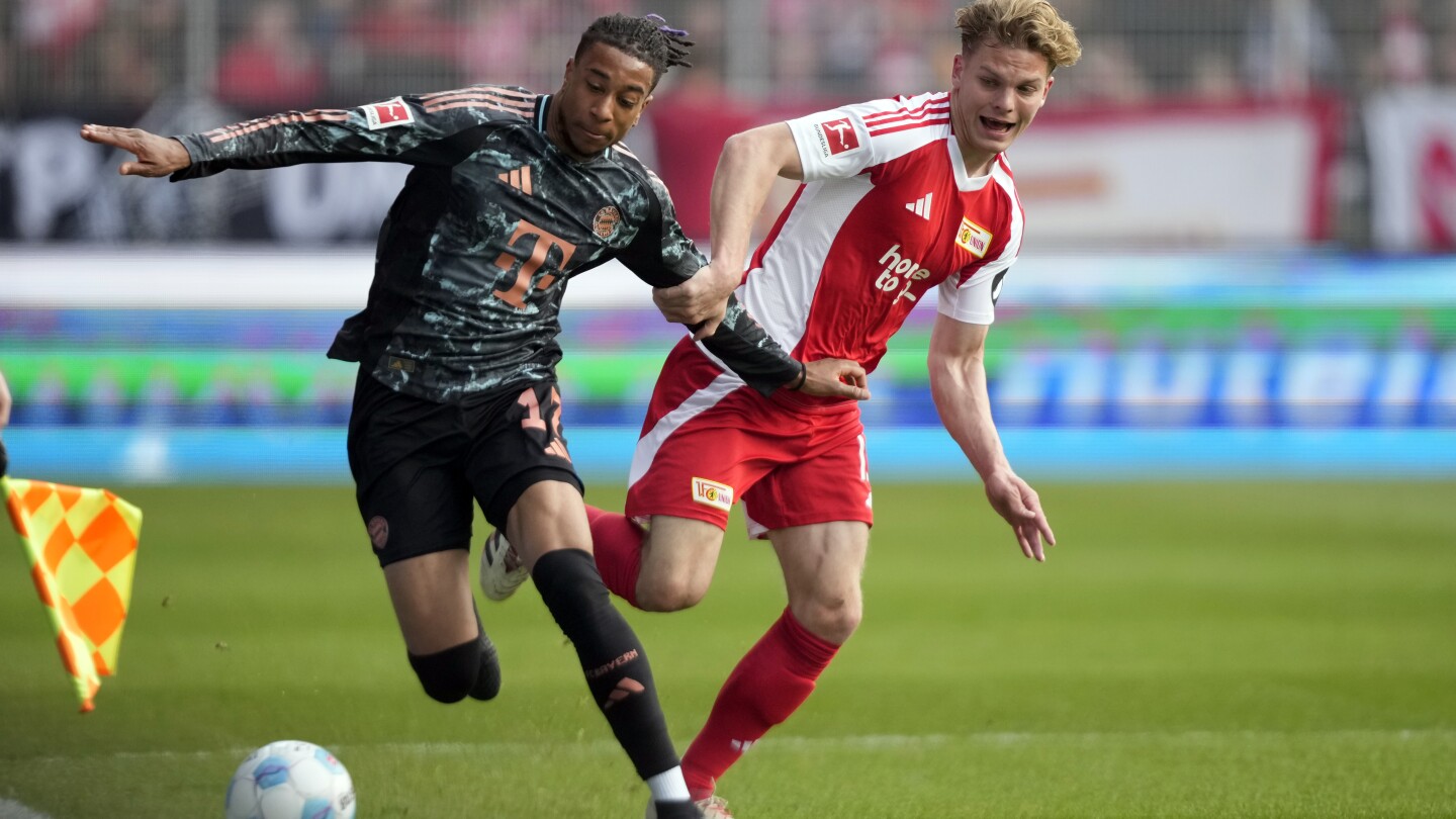 Bayern Munich held 1-1 by Union Berlin in Bundesliga