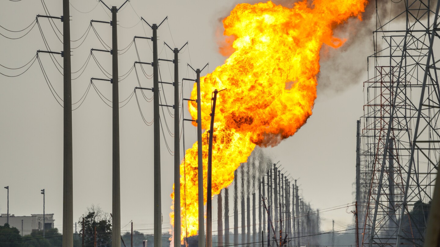 A pipeline burst in a Houston suburb, forcing an evacuation