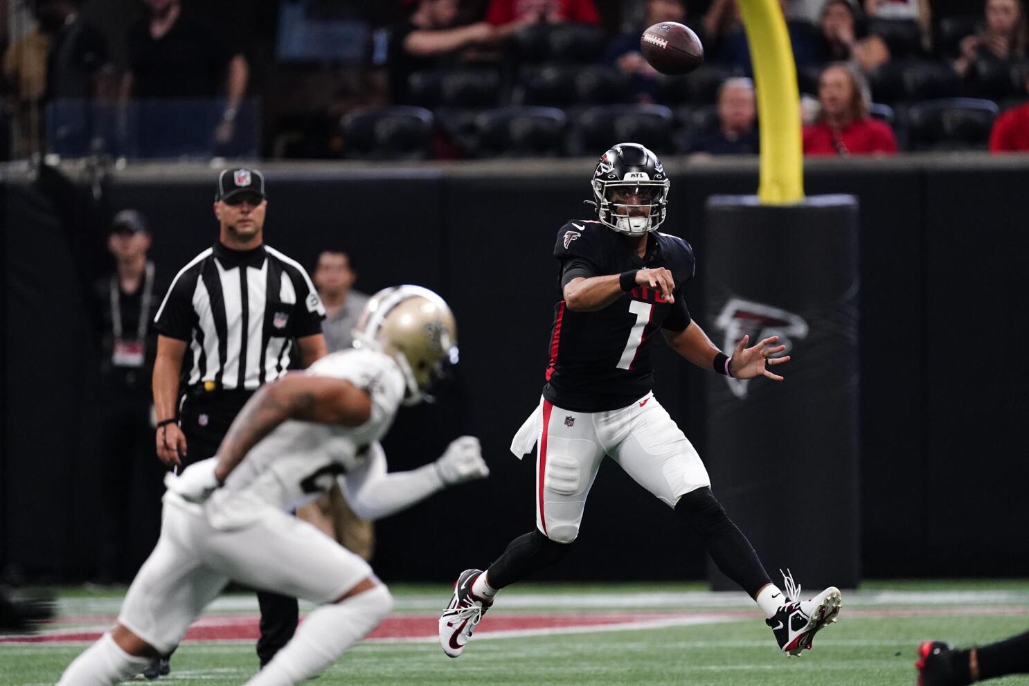 Falcons Marcus Mariota destroys Jets secondary in impressive start