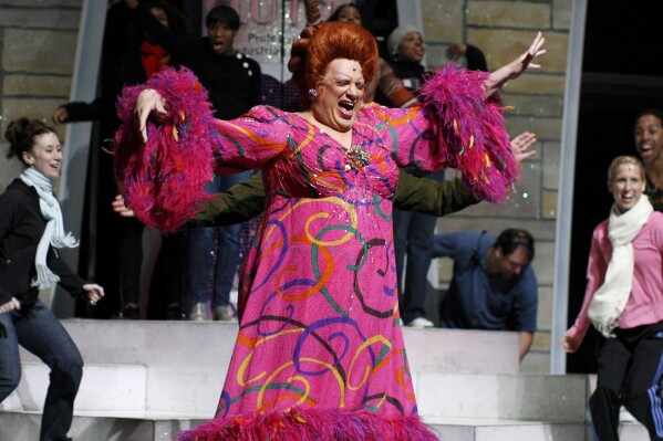 Actor Harvey Fierstein during musical rehearsals for "Hairspray" on November 7th, 2008 in New York. (AP Photo/Jason's Decline, File)