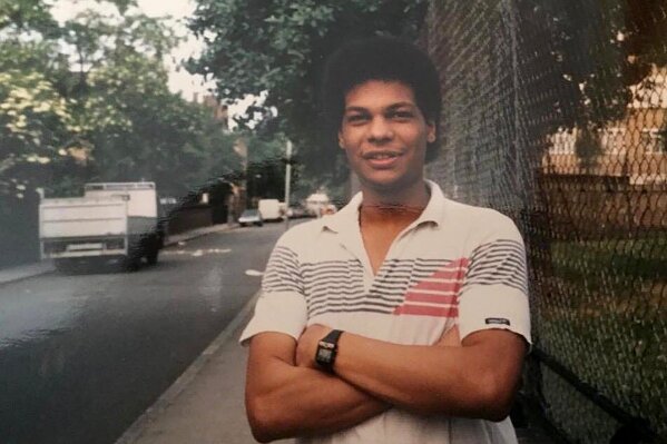 In this photo taken in the mid-1980s in north London then student Dr. Amged El-Hawrani poses for a photo. El-Hawrani, a 55-year-old father of one died March 28 at Glenfield Hospital in Leicester, becoming one of the first frontline doctors in Britain's National Health Service to lose his life in the pandemic. (Photo via AP)