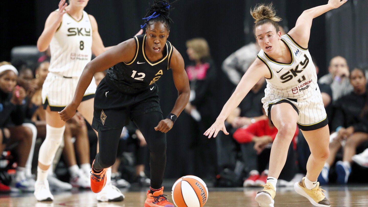 Las Vegas Aces: Jackie Young 2023 - Officially Licensed WNBA