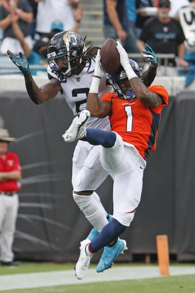 Broncos lose speedy receiver KJ Hamler to torn left ACL