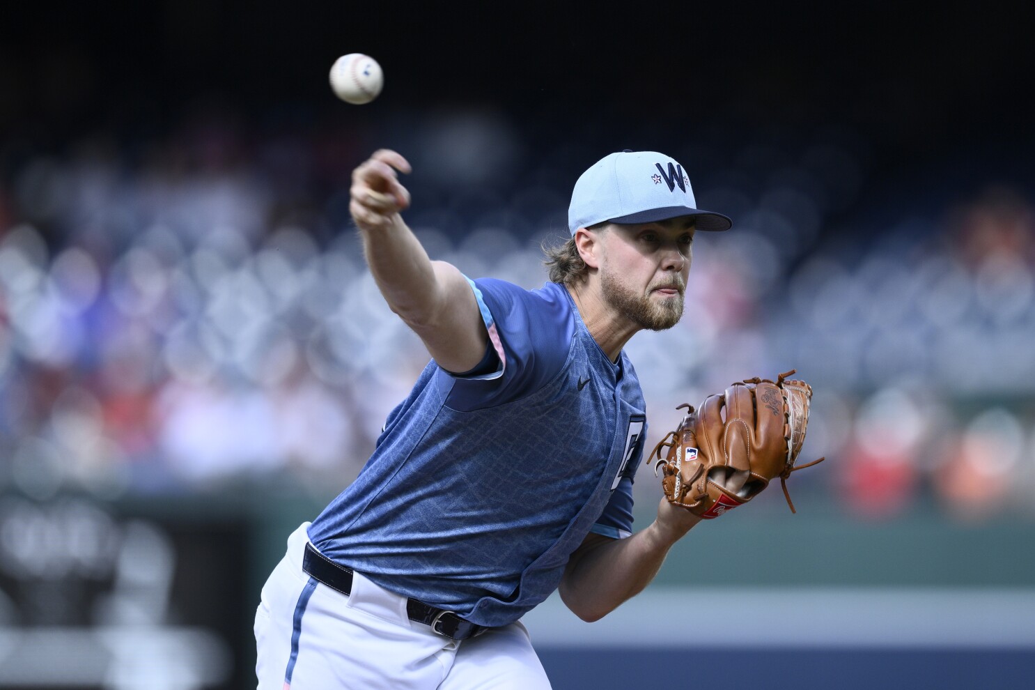 Wood pega jonrón de 2 carreras, Irvin lanza 8 innings de 3 hits y Nacionales vencen 3-0 a Gigantes