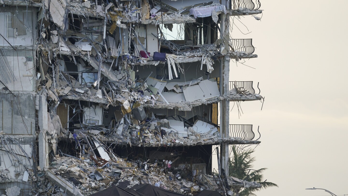 Investigators say tenant garage below collapsed Florida condo tower had many faulty support columns