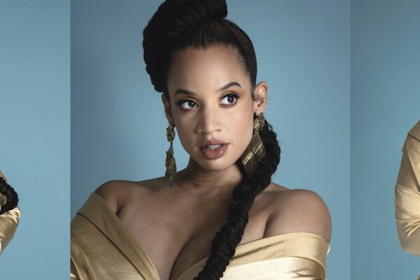 This combination photo shows actress Dascha Polanco posing for a portrait in New York on July 1, 2019, to promote the 7th season of "Orange is the New Black." The final season will post Friday 26 on Netflix. (Photo by Christopher Smith/Invision/AP)