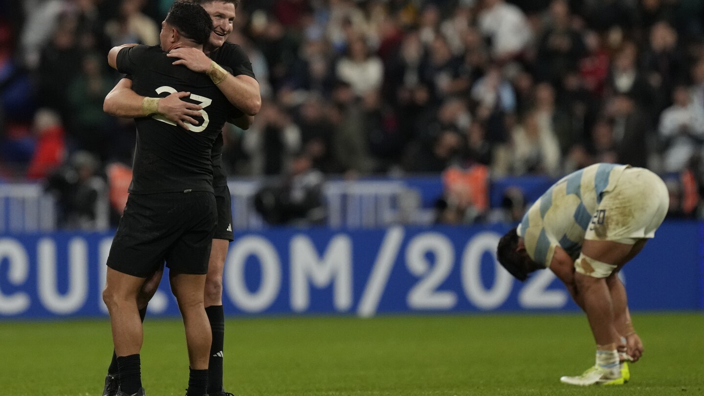 New Zealand beat Argentina 44-6 to reach Rugby World Cup final