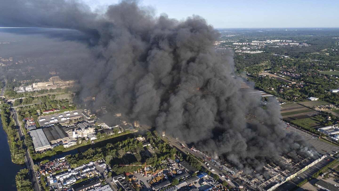 Poland blames Russian intelligence for arson attack on Warsaw shopping center last year