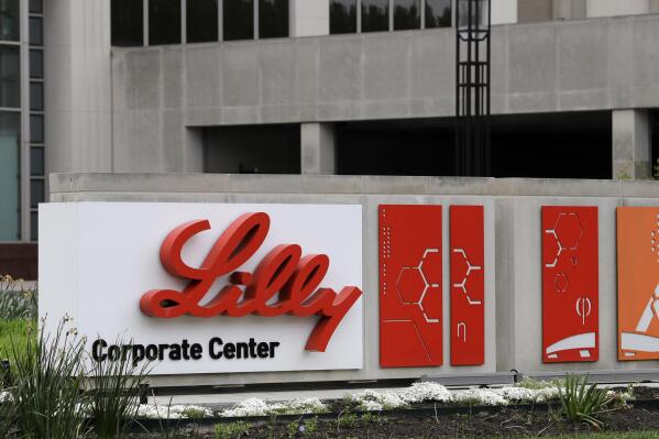 FILE - The Eli Lilly & Co. corporate headquarters are seen in Indianapolis on April 26, 2017. Tirzepatide, an drug from the company approved to treat type 2 diabetes under the brand name Mounjaro, helped people with the disease who were overweight or had obesity lose up to 16% of their body weight, or more than 34 pounds, over nearly 17 months, the company said on Thursday, April 27, 2023. (AP Photo/Darron Cummings, File)