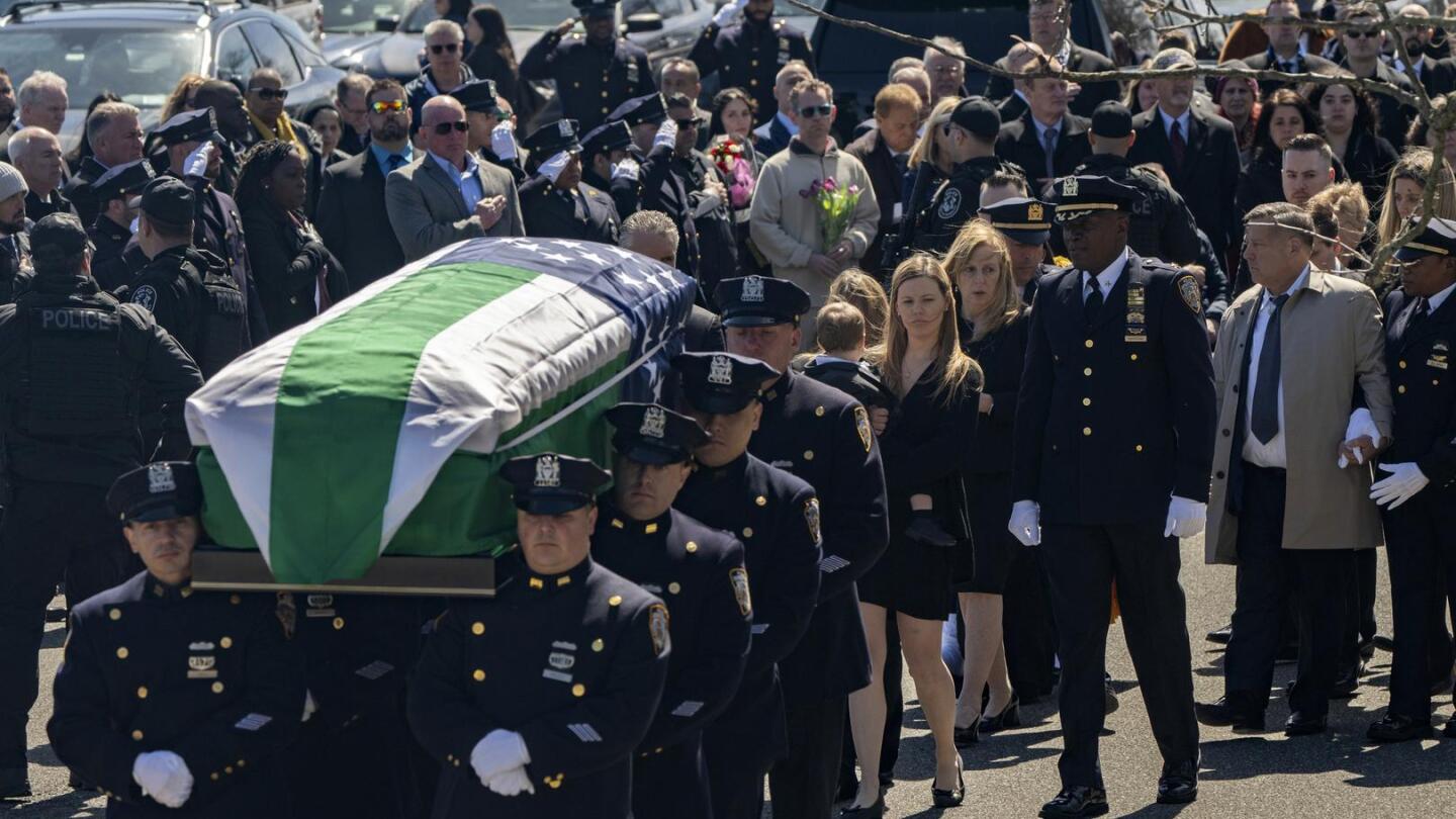 Funeral held for slain New York City police Officer Jonathan Diller