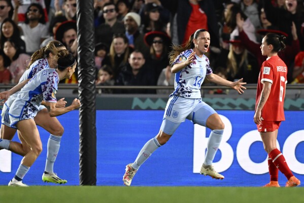 Spain routs Switzerland 5-1 to advance to the quarterfinals of the Women's World Cup | AP News