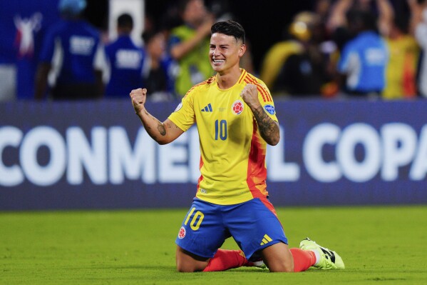 James Rodríguez is enjoying a stunning revival with Colombia at Copa América  | AP News