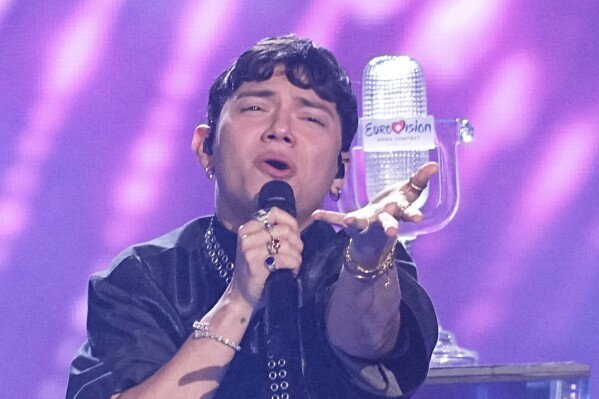 Winner of the Eurovision Song Contest JJ from Austria performs the winning song 