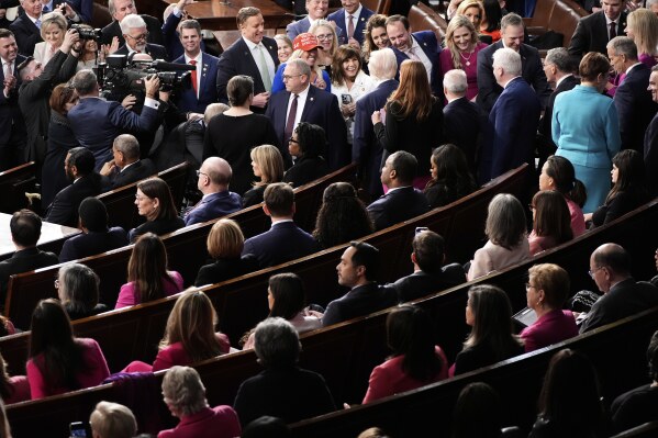 President Donald Trump arrives to address a joint session of Congress at the Capitol in Washington, Tuesday, March 4, 2025. (AP Photo/Alex Brandon)