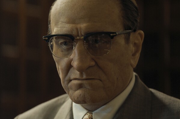 This image released by Warner Bros. Pictures shows Robert De Niro as Vito Genovese in a scene from "The Alto Knights." (Warner Bros. Pictures via AP)