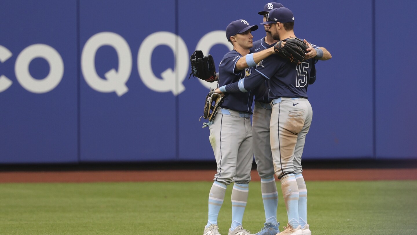 Rays Complete First Season Sweep of Mets with 9-0 Win